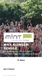 Mobile Screenshot of max-klinger-schule.de
