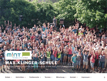 Tablet Screenshot of max-klinger-schule.de